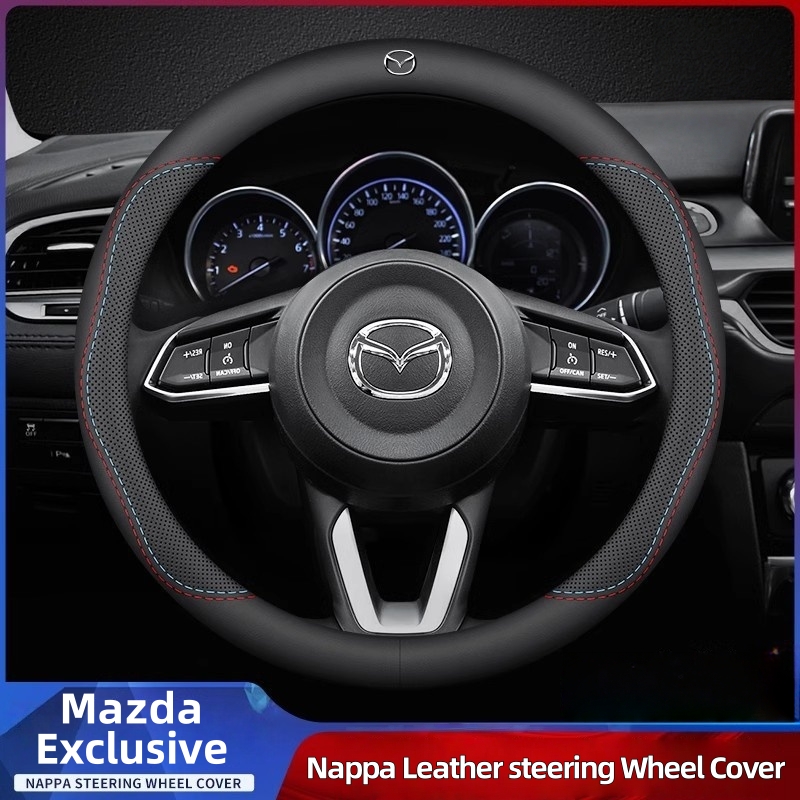 Car Steering Wheel Cover Anti Slip Breathable - Leder Atmungsaktive Auto Lenkrad Abdeckung Anti