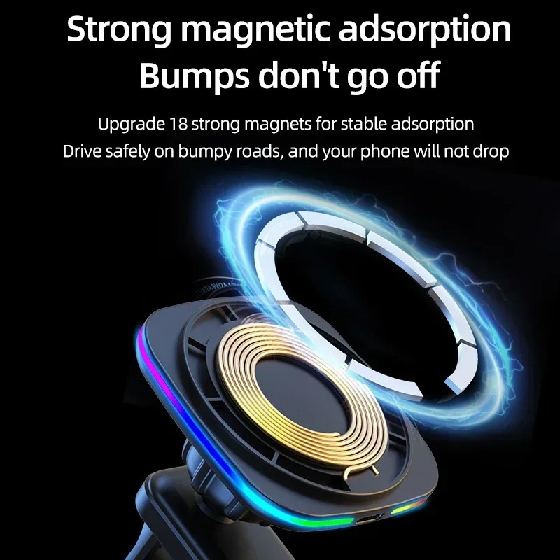 15W Magnetisches Auto-Wireless – Wireless Car Charger Mount Fast Charging Bewertung und Preis